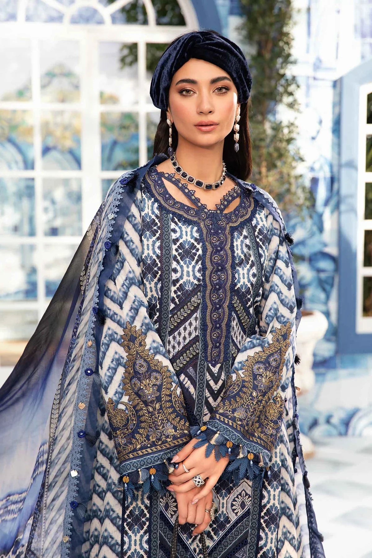 DA793-3 Piece Unstitched Digital Printed Airjet Lawn Suit